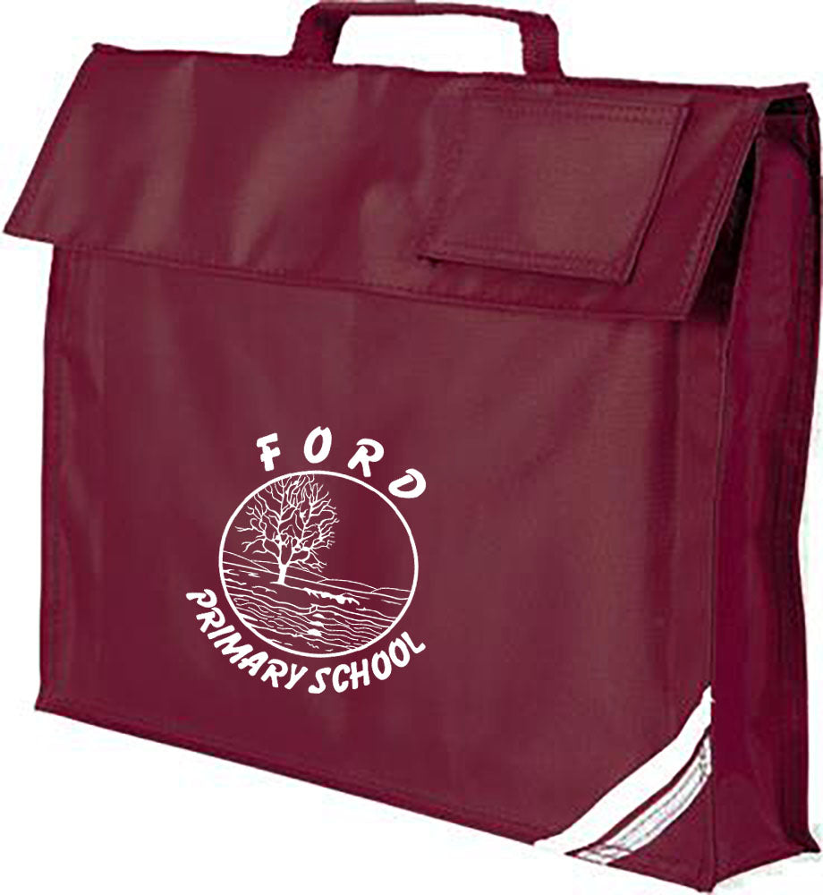 Ford Primary School Embroidered Burgundy Premium Book Bag
