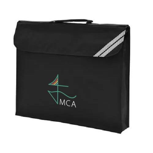 Mayflower Community Academy Embroidered Black Book Bag