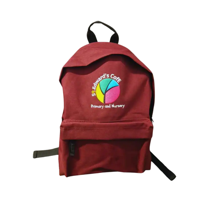 St. Edward's Embroidered Burgundy Backpack