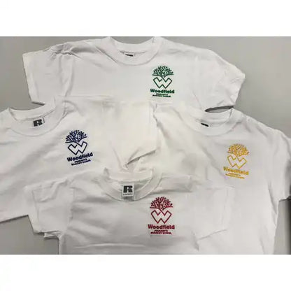 Woodfield Primary School White Embroidered PE T-Shirt