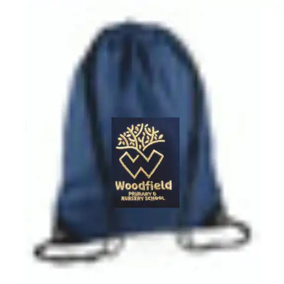 Woodfield Primary School Embroidered Navy PE Bag